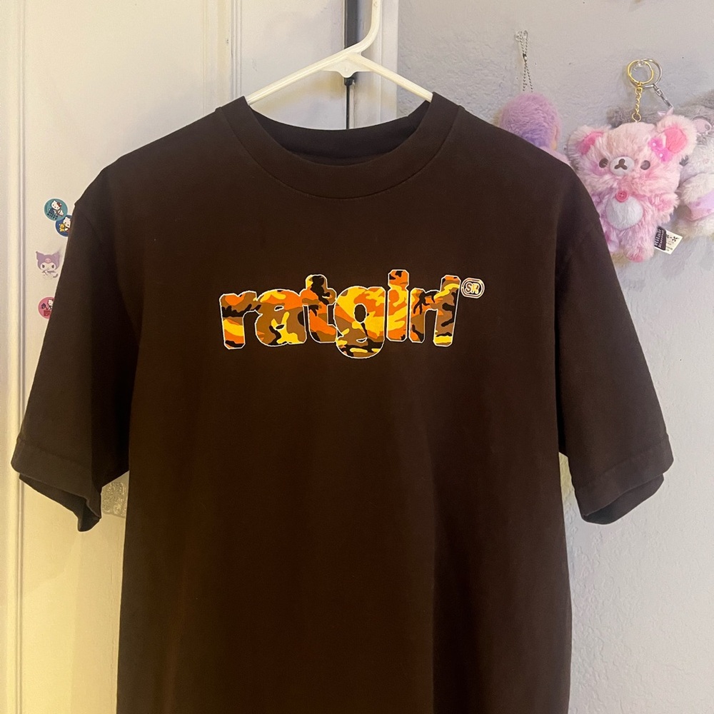 STRAY RATS CAMO RATGIRL T SHIRT